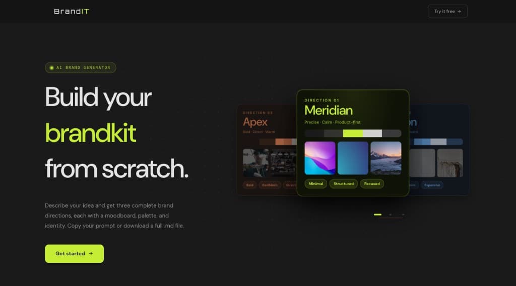 BrandIT — AI brand generator